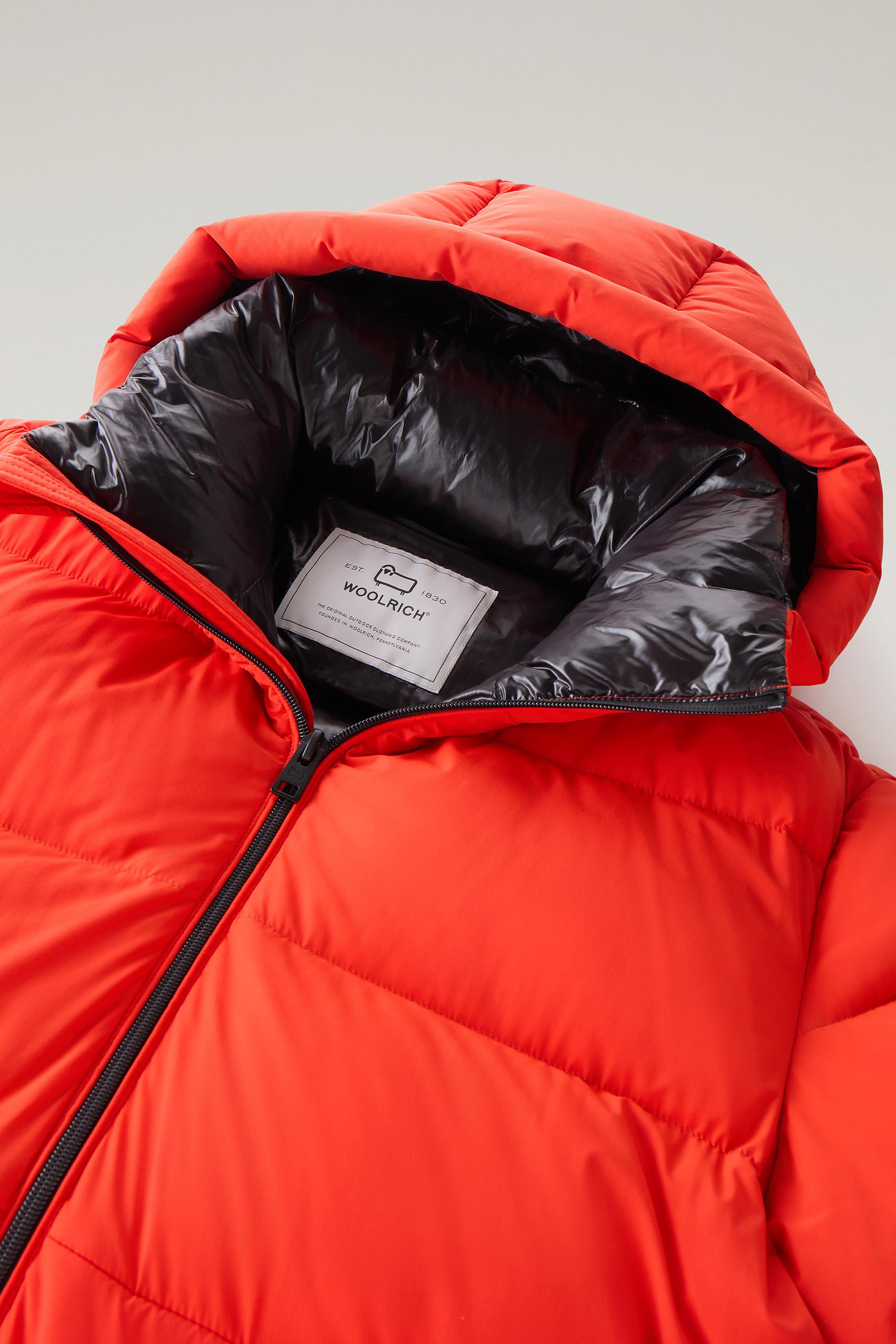 Men's Sierra Supreme Long Parka in Stretch Nylon orange | Woolrich US