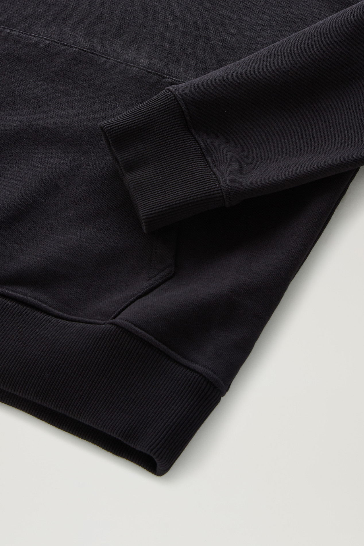 Us Trails Pure Cotton Hoodie Black photo 3 | Woolrich
