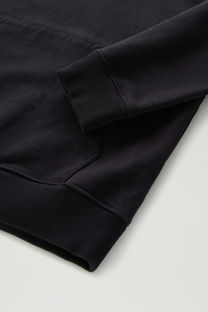 Us Trails Pure Cotton Hoodie Black photo 3 | Woolrich