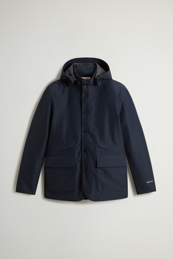 Waterproof Jacket in Recycled Two-Layered GORE-TEX Fabric Blue photo 5 | Woolrich