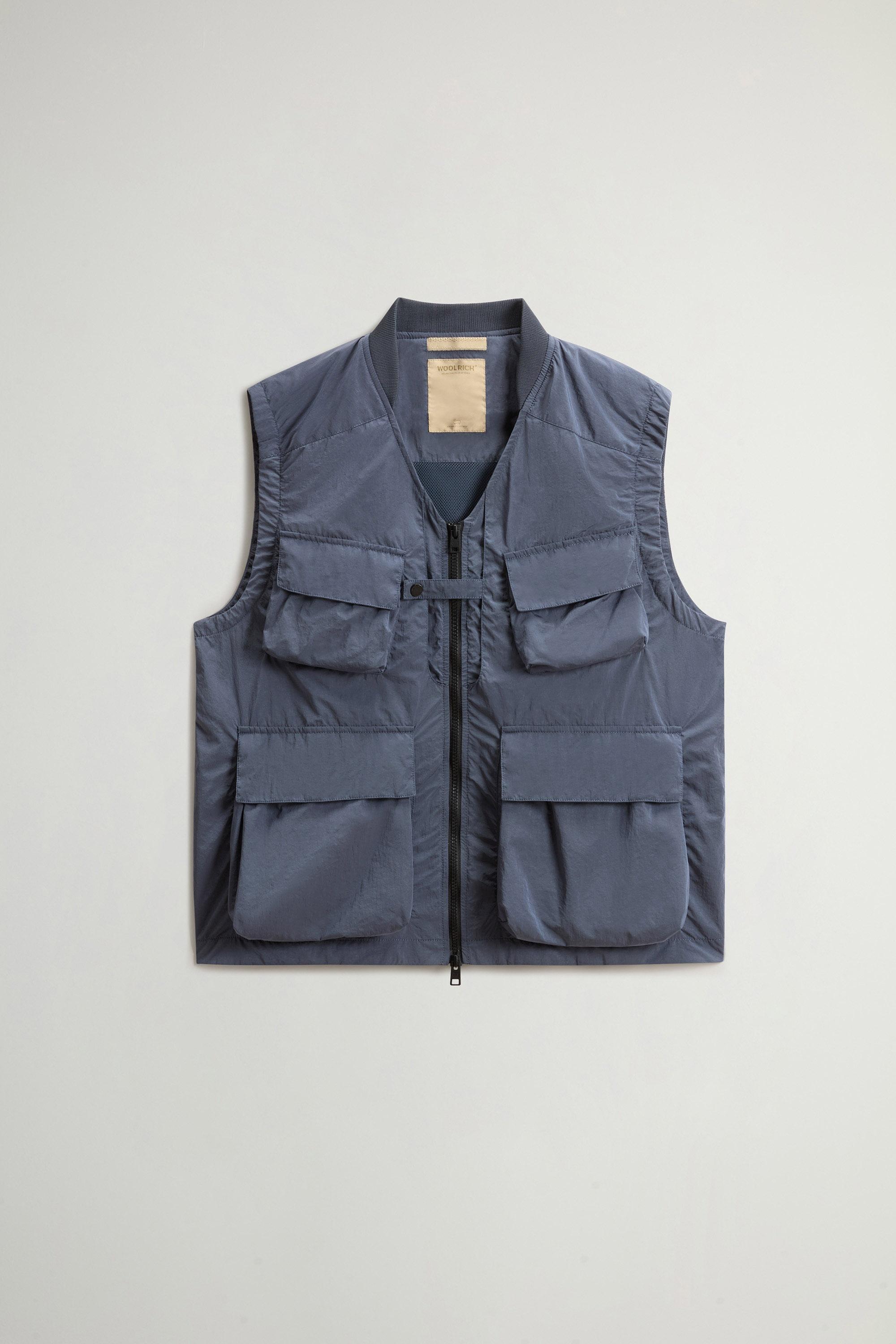 SHINY NYLON VEST Blue photo 5 | Woolrich