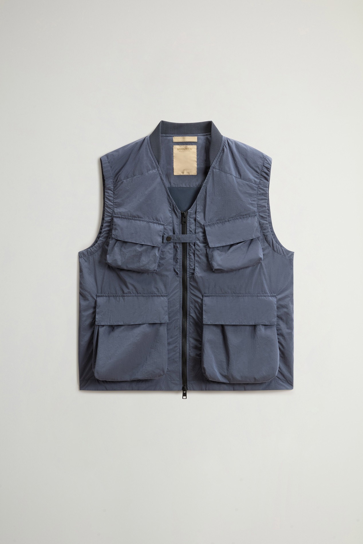 SHINY NYLON VEST Blue photo 5 | Woolrich
