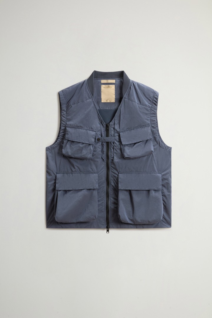 SHINY NYLON VEST Blue photo 5 | Woolrich