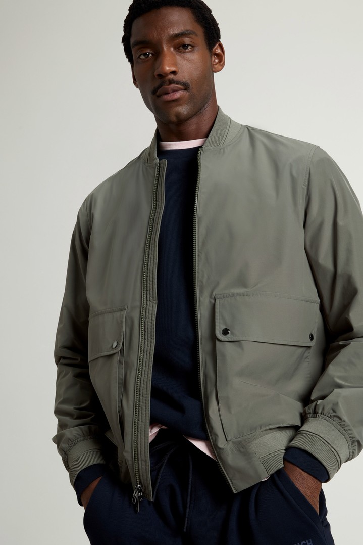 Wesley Bomber Jacket in Urban Touch Green photo 4 | Woolrich