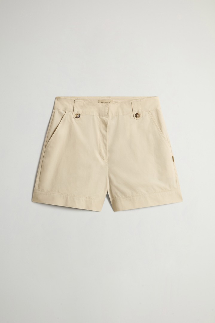 COTTON POPLIN SHORTS Beige photo 3 | Woolrich