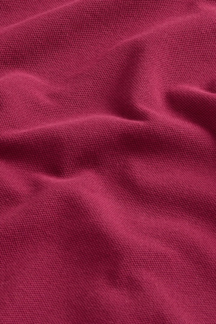 Monterey Polo Shirt in Stretch Cotton-Blend Pique Burgundy photo 3 | Woolrich