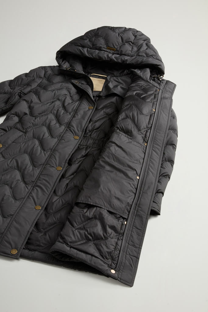 Quilted Microfiber Heritage Parka Black photo 8 | Woolrich