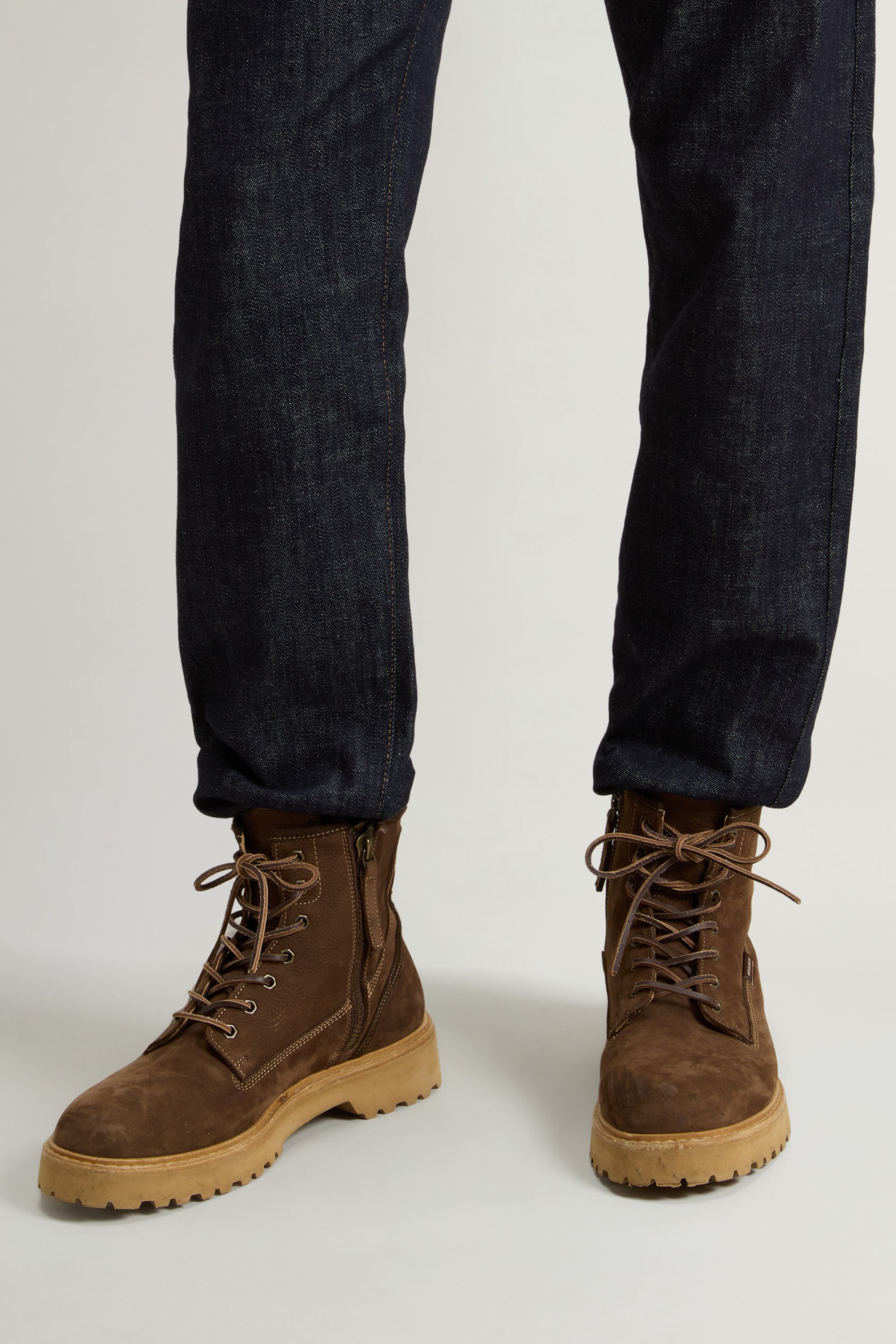 Main Combat Boots in Suede with grain effect Brown photo 6 | Woolrich