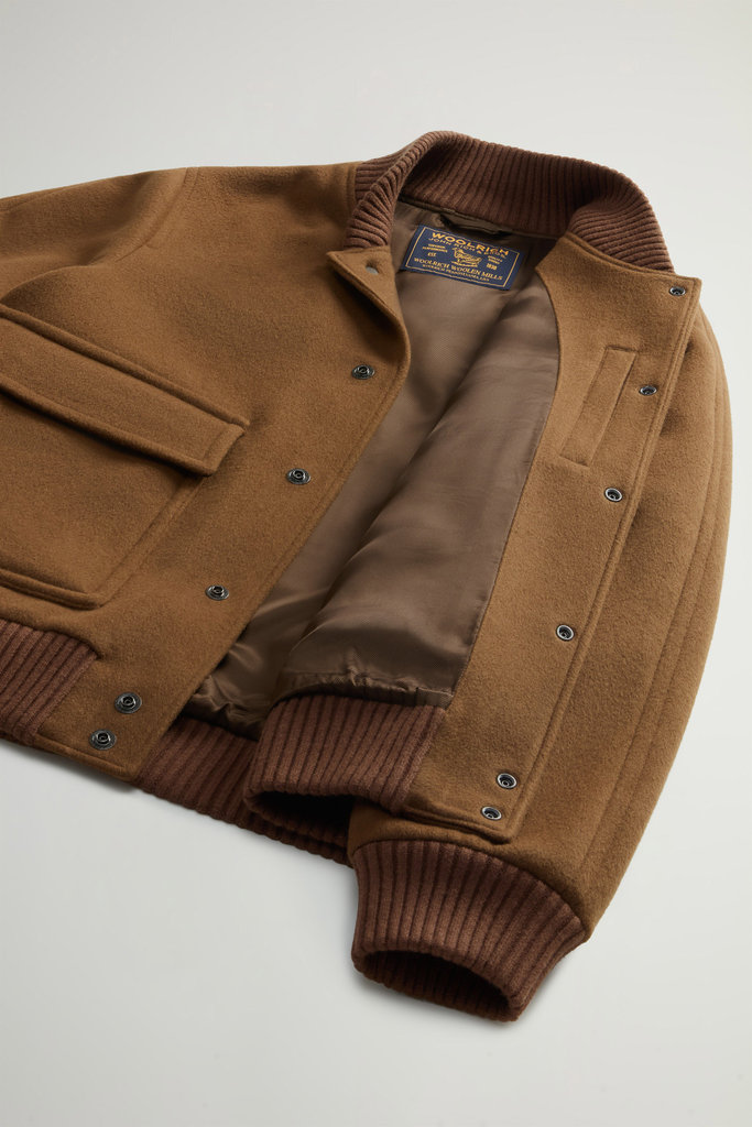 Miles Bomber Jacket in Wool Blend Brown photo 8 | Woolrich