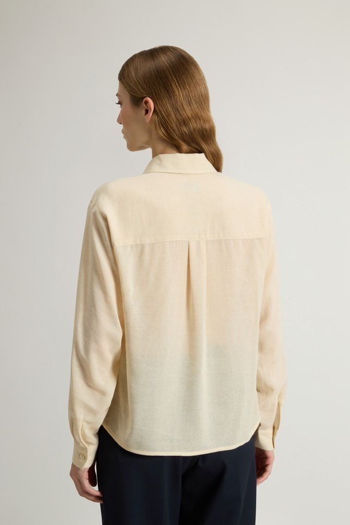 Shirt in Italian Brushed Fabric White photo 3 | Woolrich