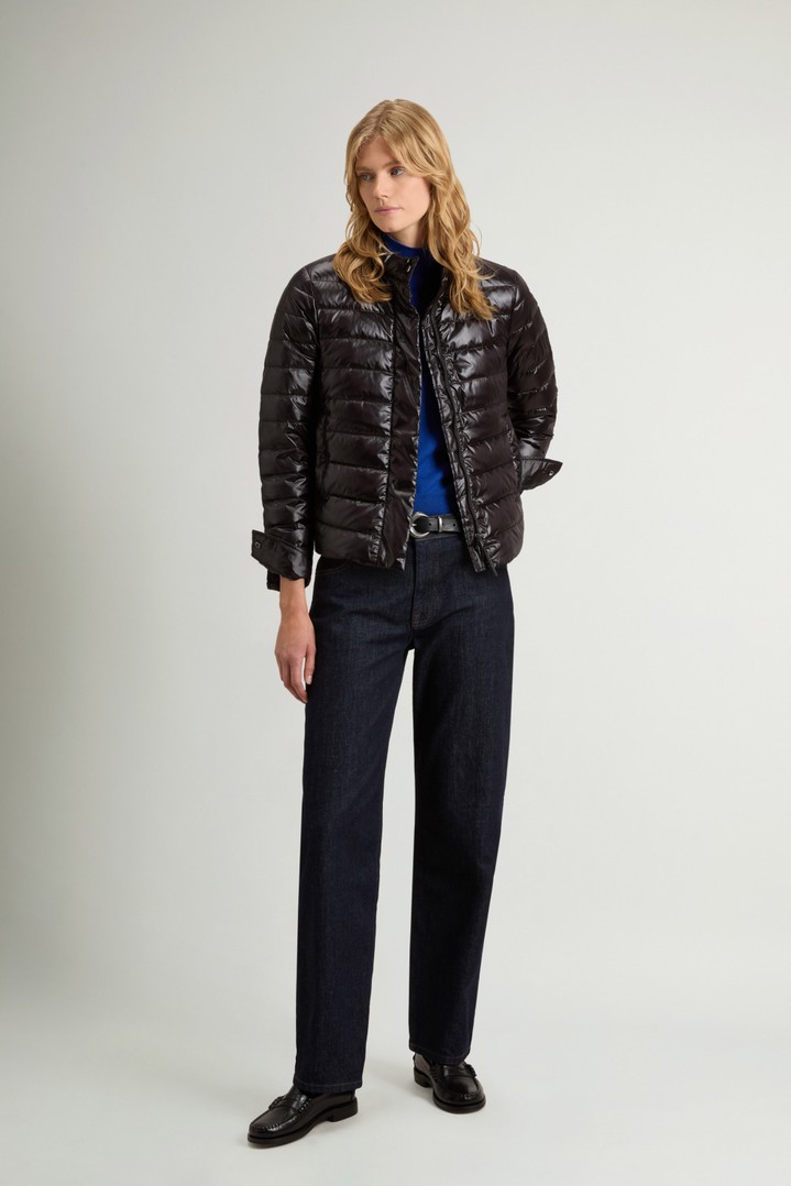 Lightweight Down Jacket in Liquid Nylon Black photo 2 | Woolrich