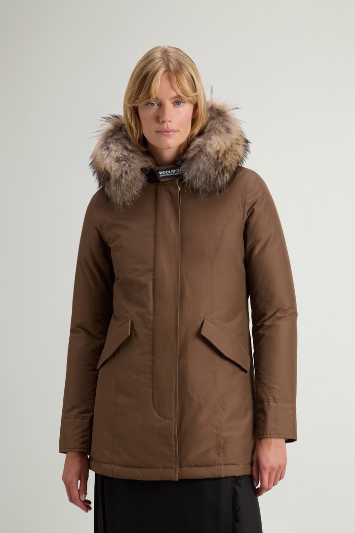 Arctic Parka in Ramar Cloth con pelliccia removibile Verde photo 1 | Woolrich