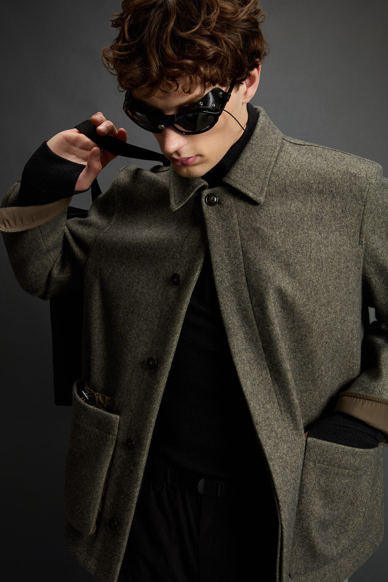 Overshirt aus italienischer Wolle und Baumwolle by Todd Snyder Grau photo 4 | Woolrich