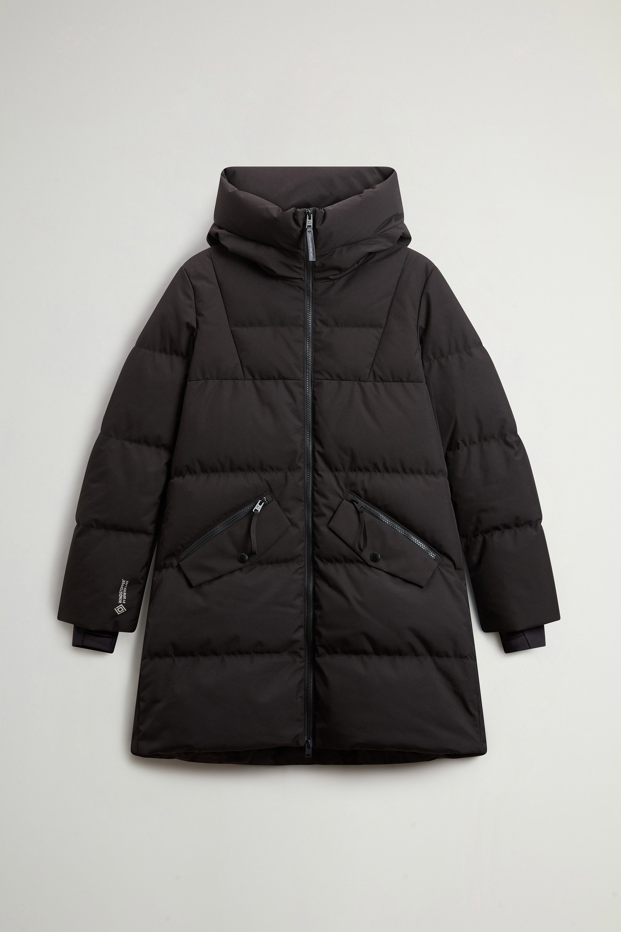 Quilted Parka in WINDSTOPPER® by GORE-TEX® Fabric Black photo 5 | Woolrich
