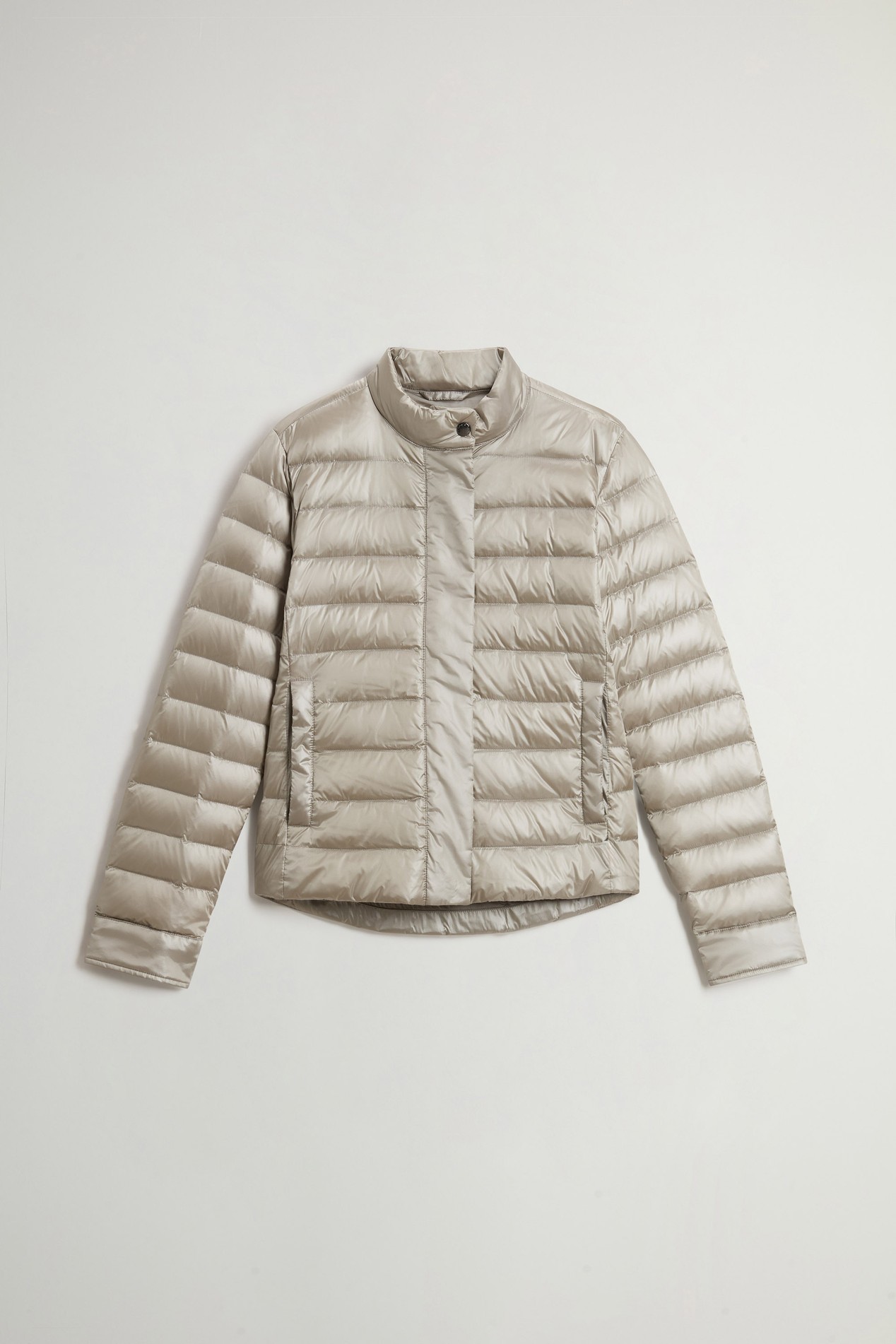 Lightweight Down Jacket in Liquid Nylon Beige photo 5 | Woolrich
