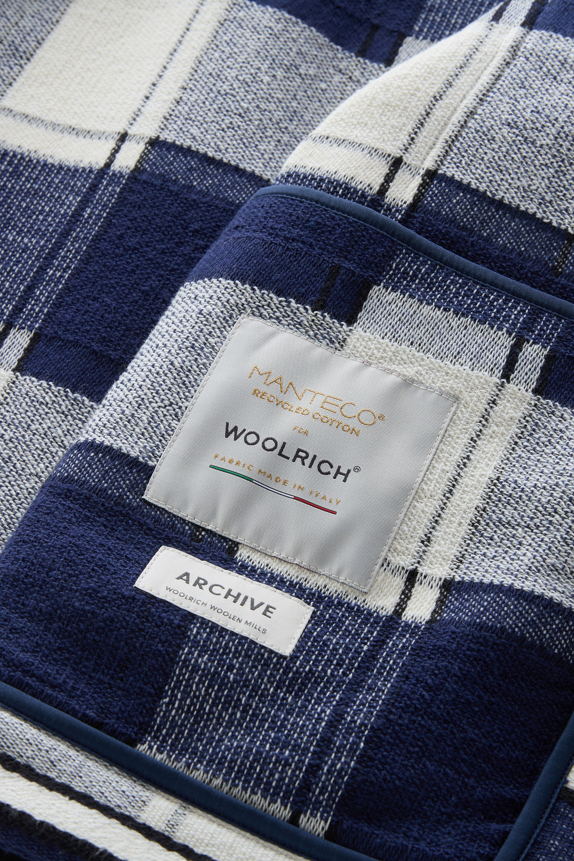 Gentry Overshirt in Manteco Recycled Cotton Fleece Blue photo 5 | Woolrich