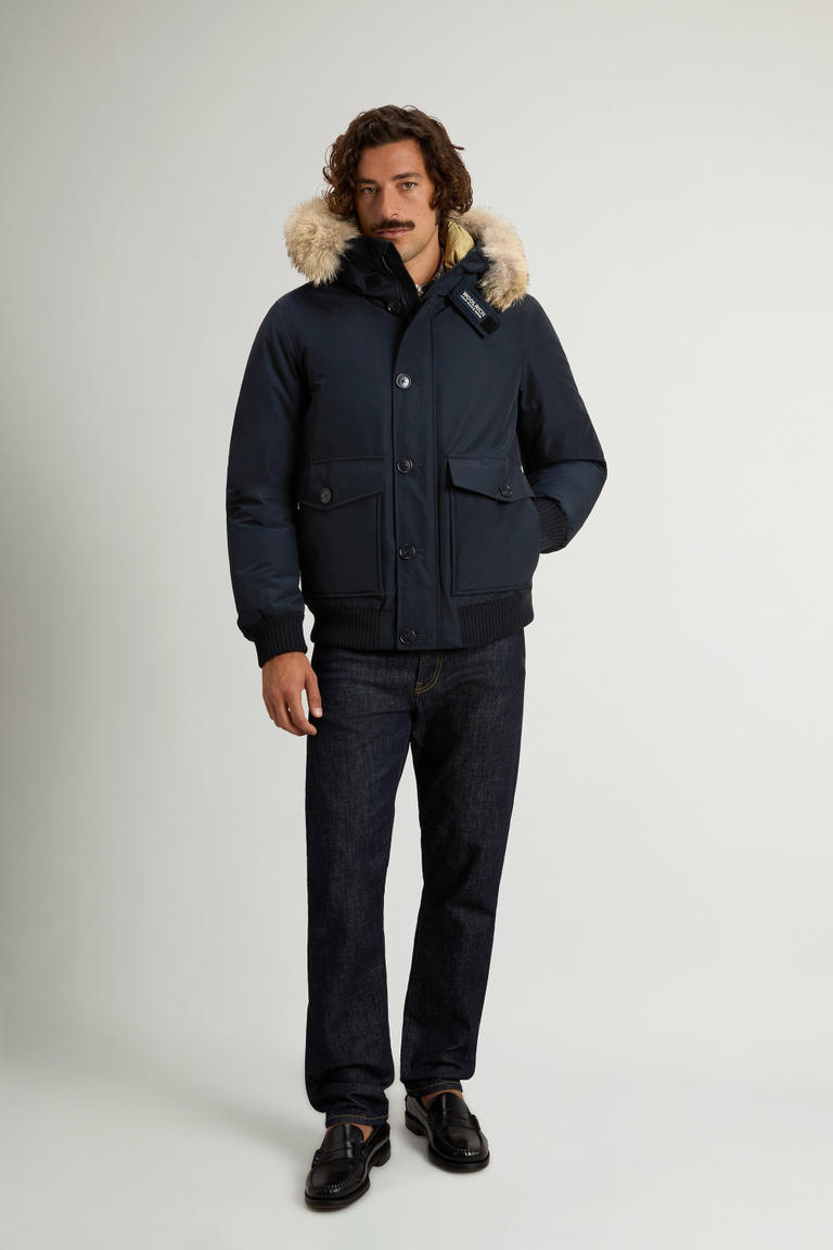 Bomber Polar in Ramar Cloth imbottito con cappuccio Blu photo 1 | Woolrich