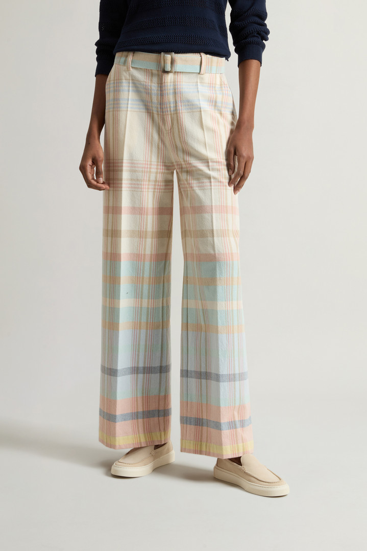 Cotton-Blend Pants with Belt Multicolor photo 2 | Woolrich