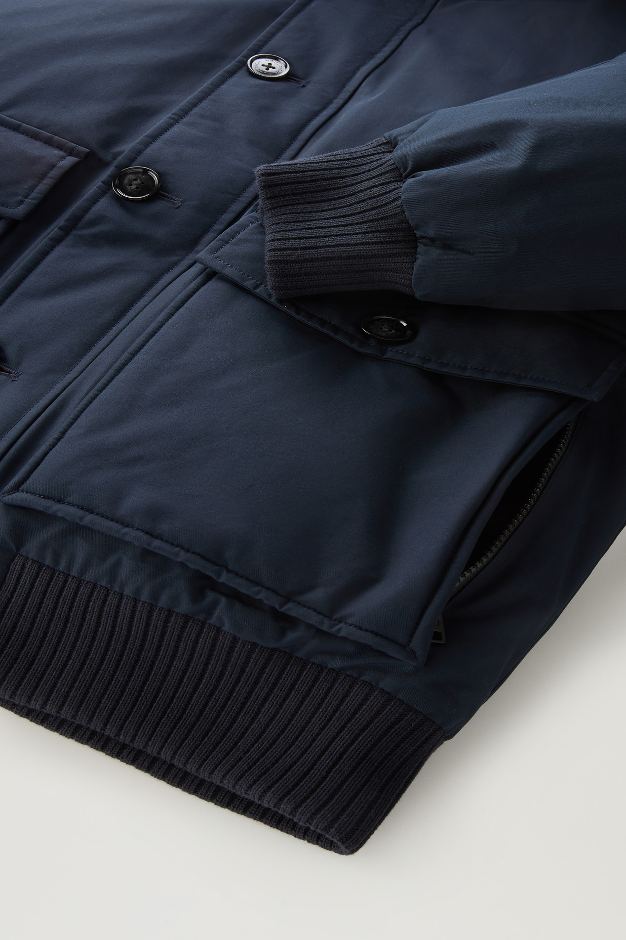 Polar Bomber in Ramar Cloth Blue photo 4 | Woolrich