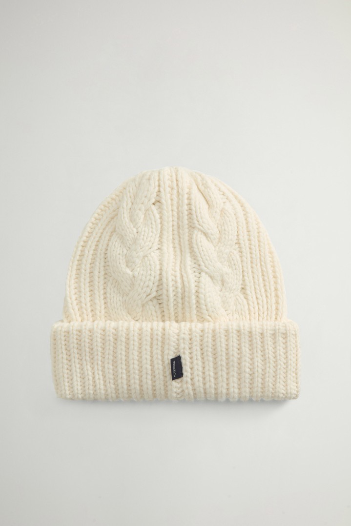 Beanie aus einer Baumwoll-Woll-Mischung Weiß photo 2 | Woolrich