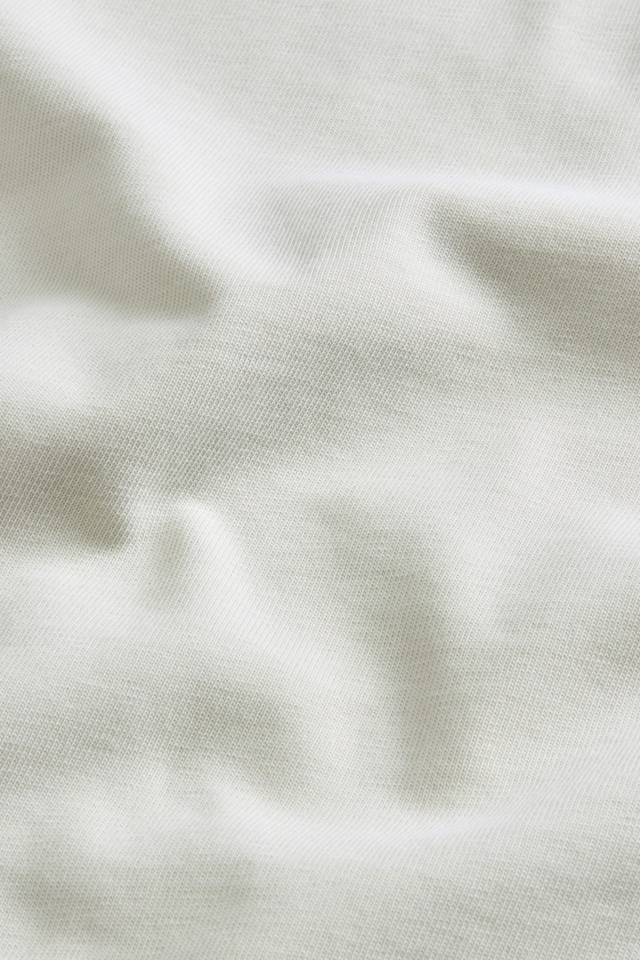 Crewneck T-Shirt in Pure Cotton with Print White photo 7 | Woolrich