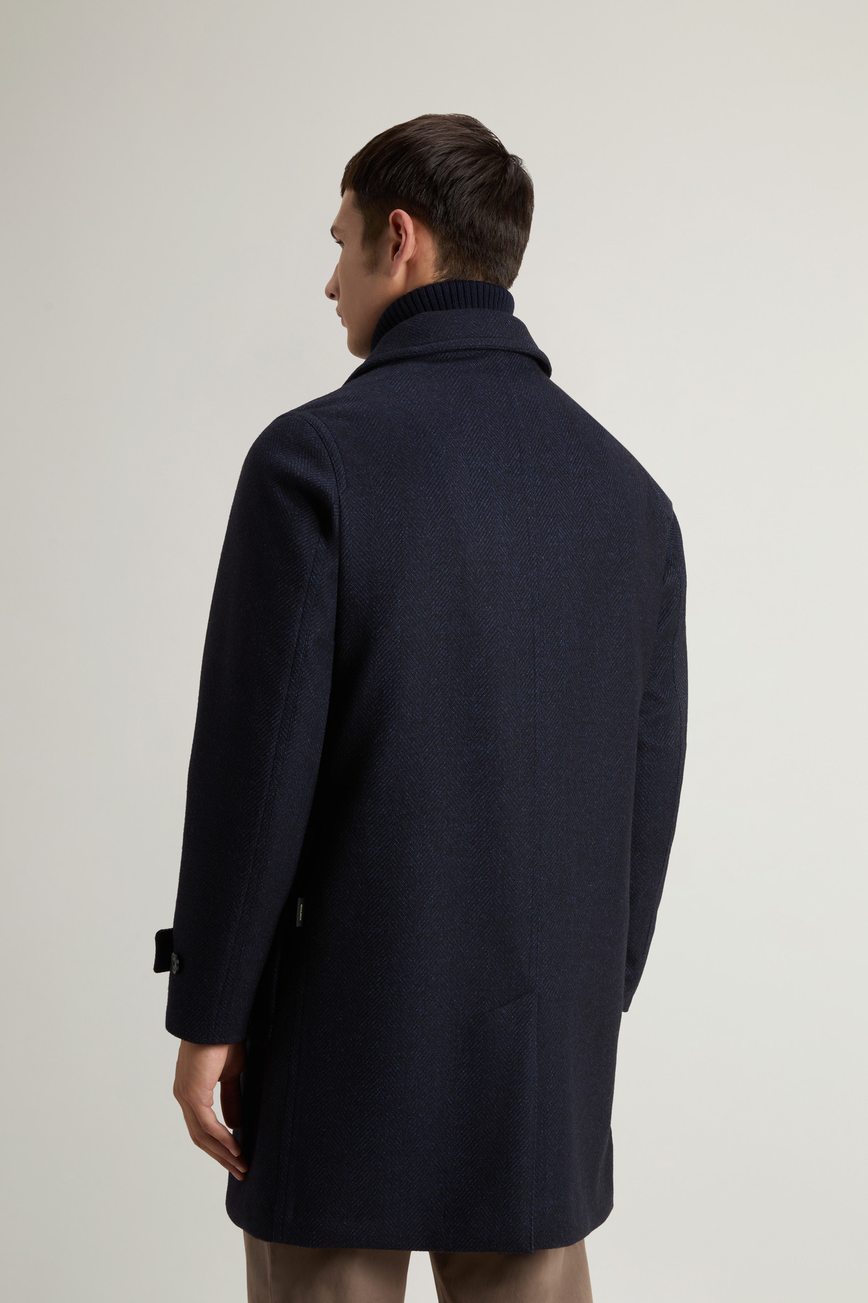 Coat in Pure Italian Wool Crafted Using a Loro Piana Fabric Blue photo 3 | Woolrich
