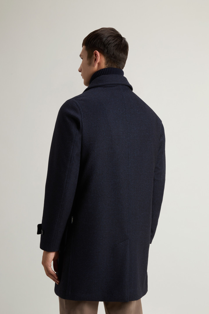 Coat in Pure Italian Wool Crafted Using a Loro Piana Fabric Blue photo 3 | Woolrich