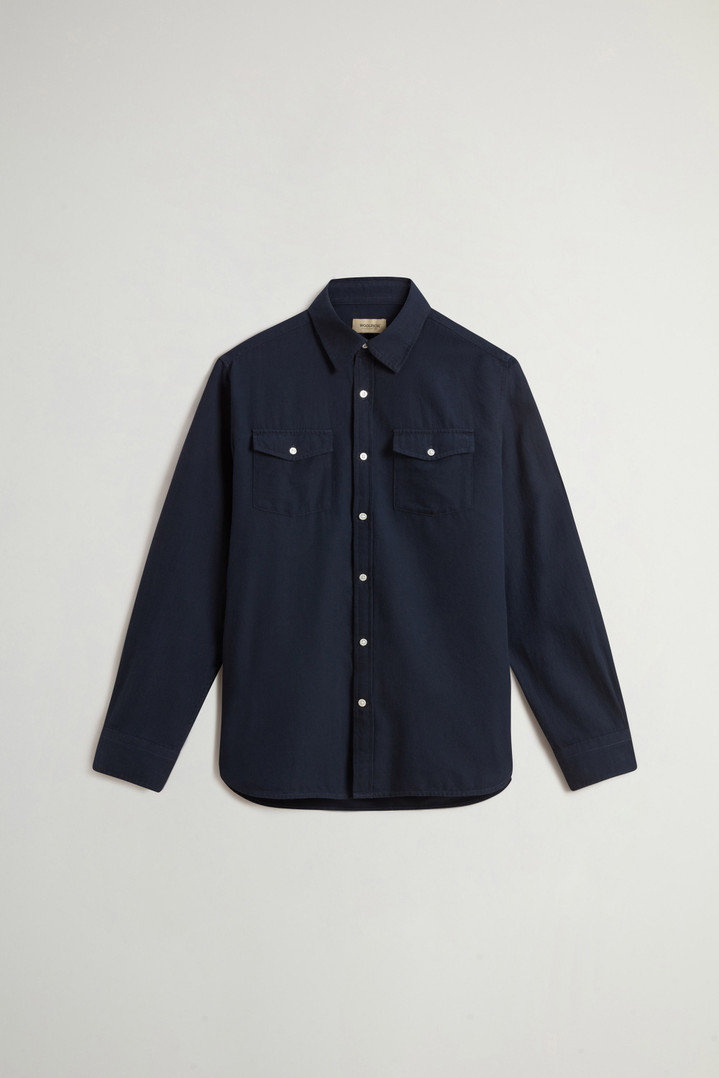 Pure Madras Cotton Flannel Blue photo 5 | Woolrich