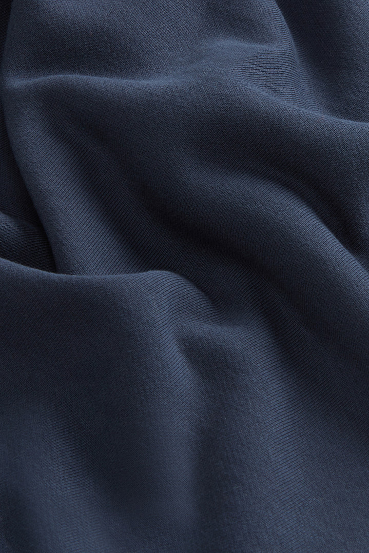 Pure Cotton Fleece Pants Blue photo 5 | Woolrich