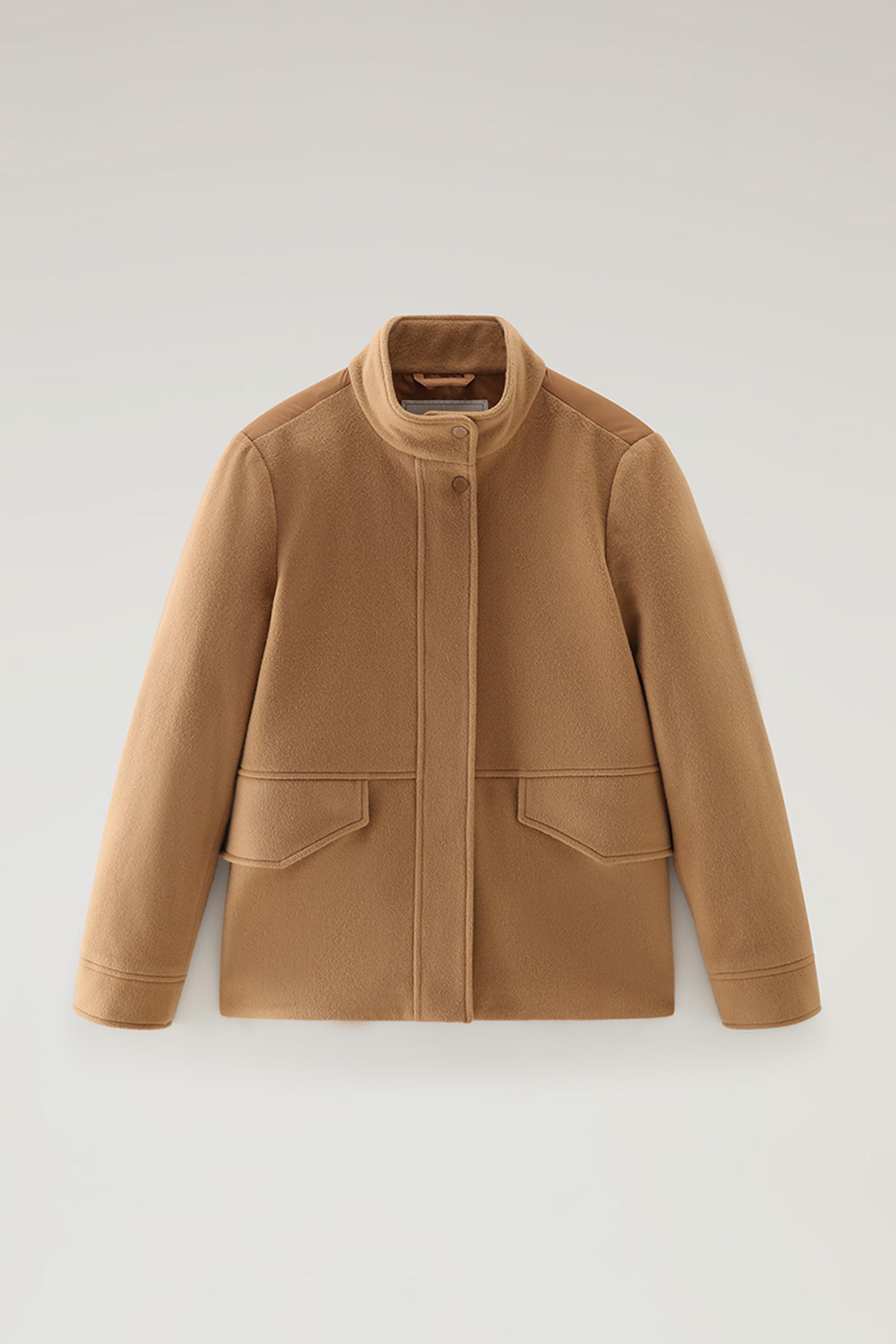 Kuna Jacket in Wool and Cashmere Blend Brown photo 1 | Woolrich