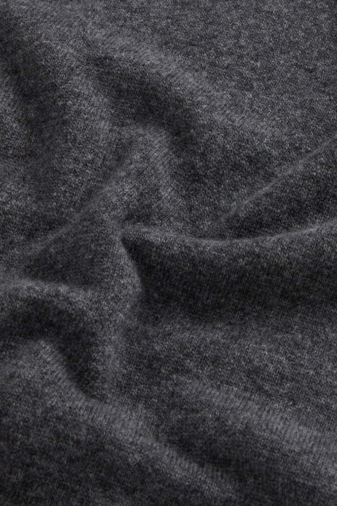Trui van zuivere scheerwol met V-hals Grijs photo 3 | Woolrich