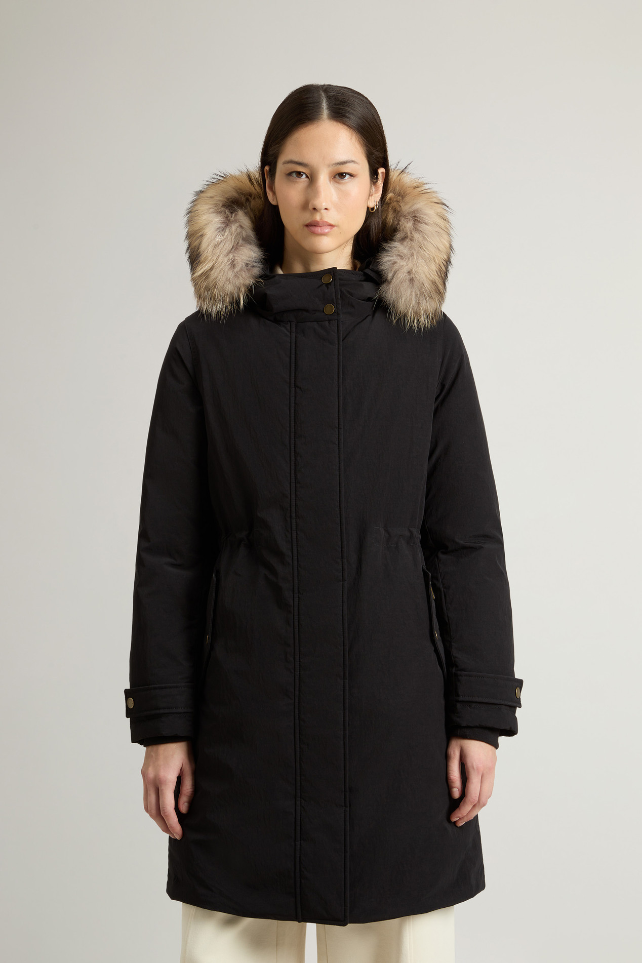 GRACE FUR PARKA Black photo 1 | Woolrich