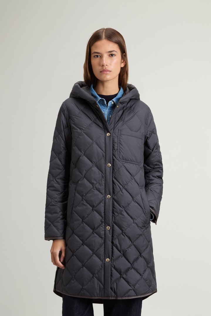 Parka mit Steppung aus Mikrofaser Grau photo 1 | Woolrich