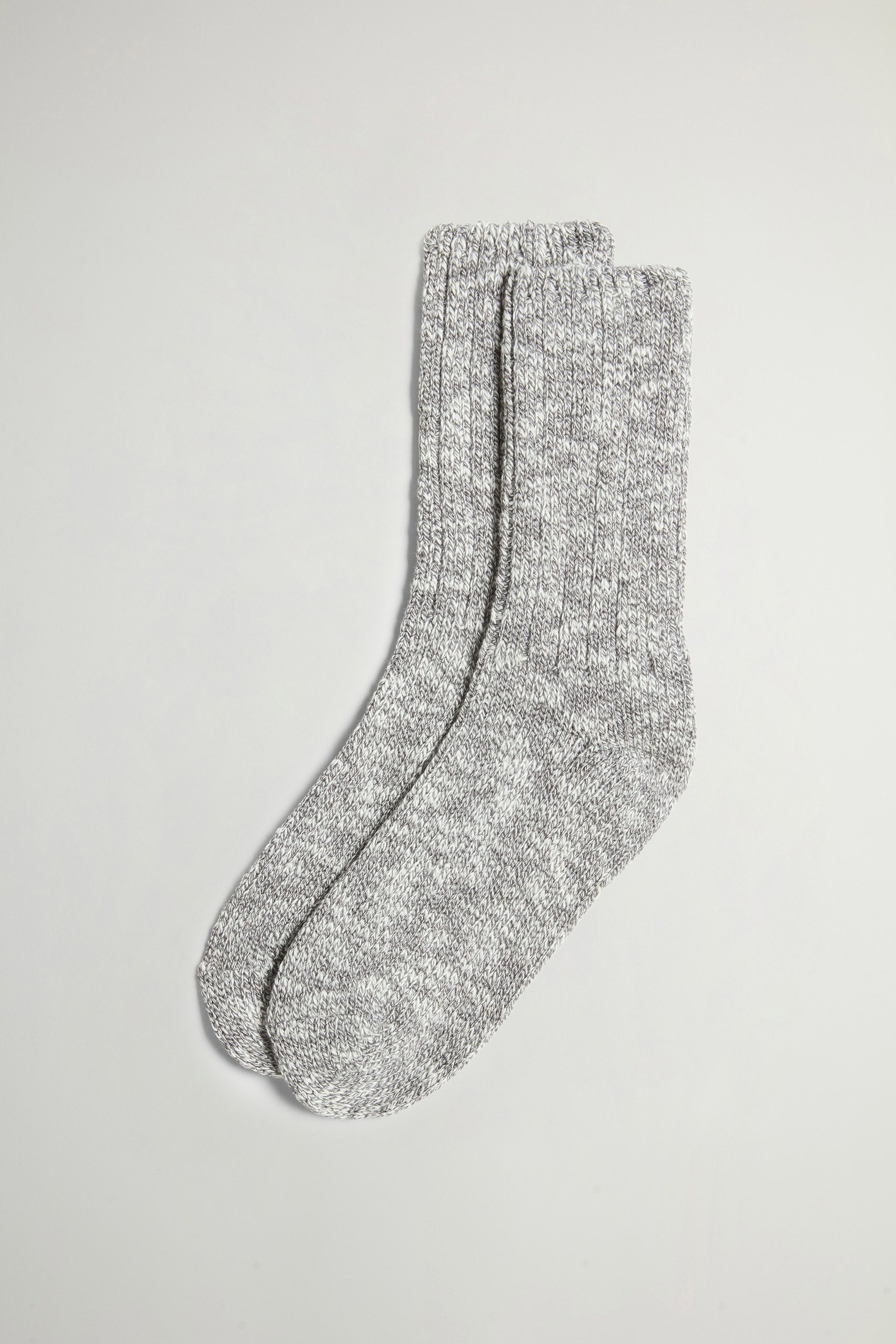 Mouliné Cotton-Blend Socks Gray photo 1 | Woolrich