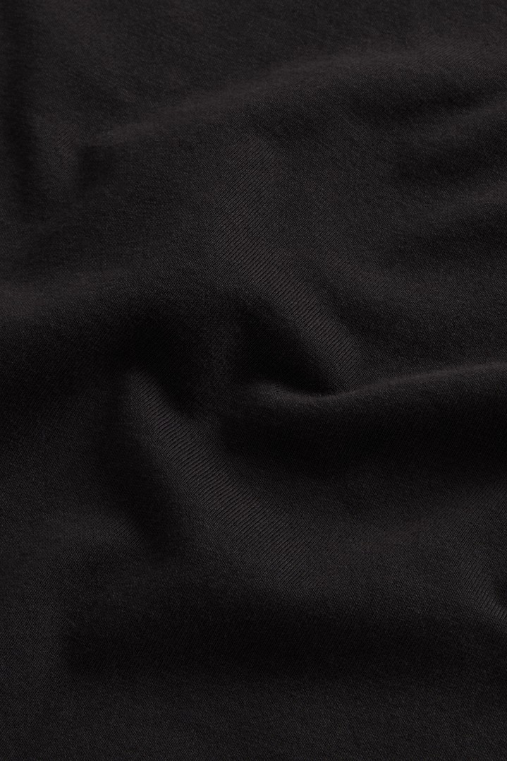 COTTON EMBLEM T-SHIRT Black photo 6 | Woolrich