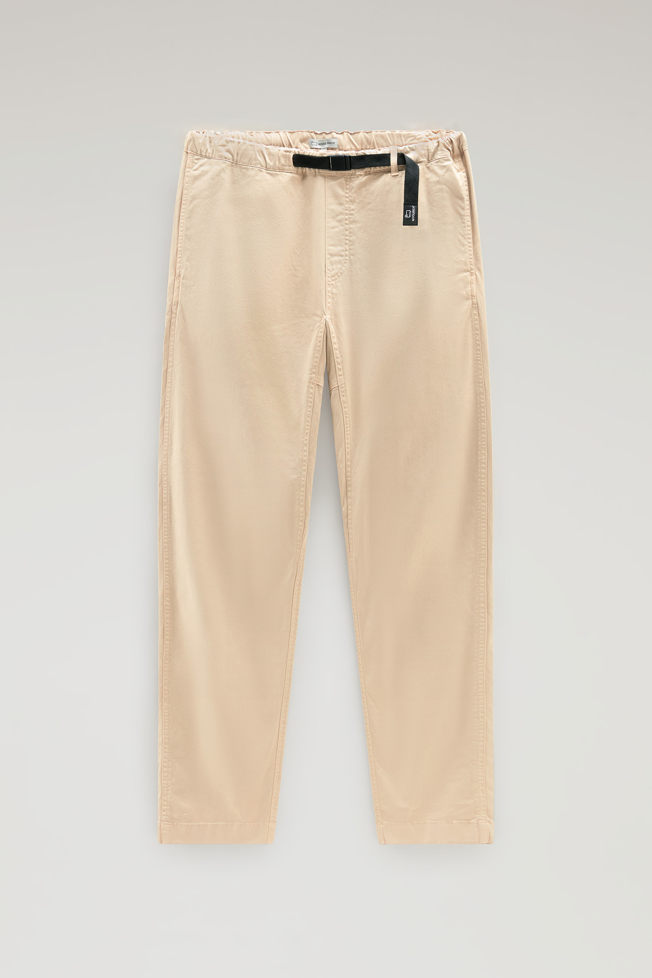 Garment-Dyed Chino Pants in Stretch Cotton Beige photo 1 | Woolrich