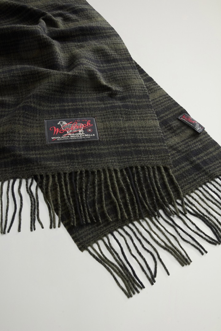 Pure Virgin Wool Scarf with Fringing Gray photo 3 | Woolrich