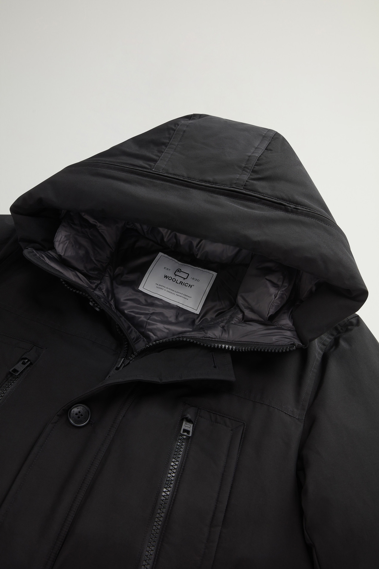 Arctic Parka Evolution in Ramar Cloth Black photo 6 | Woolrich