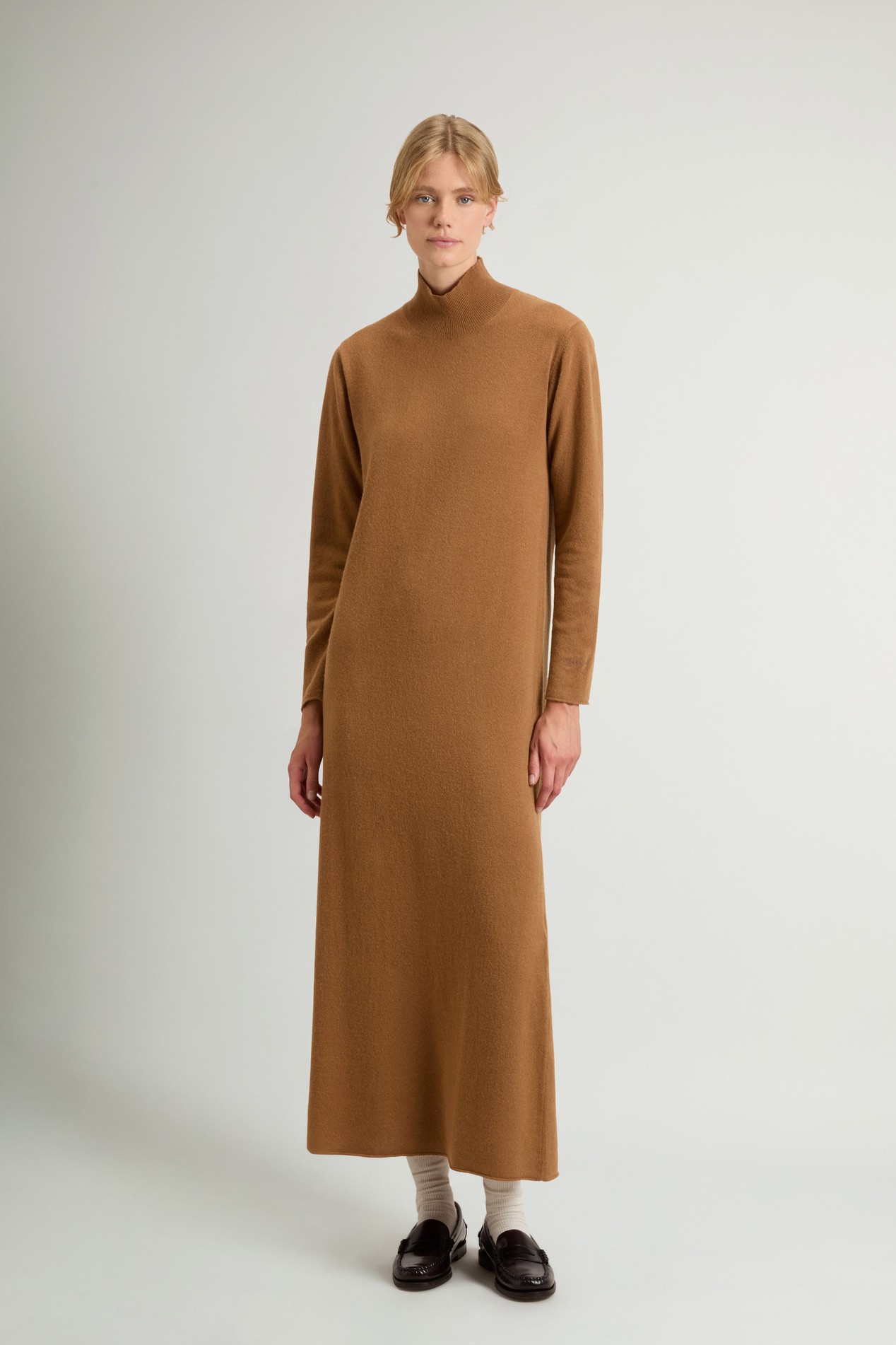 Robe en laine vierge et cachemire Marron photo 1 | Woolrich