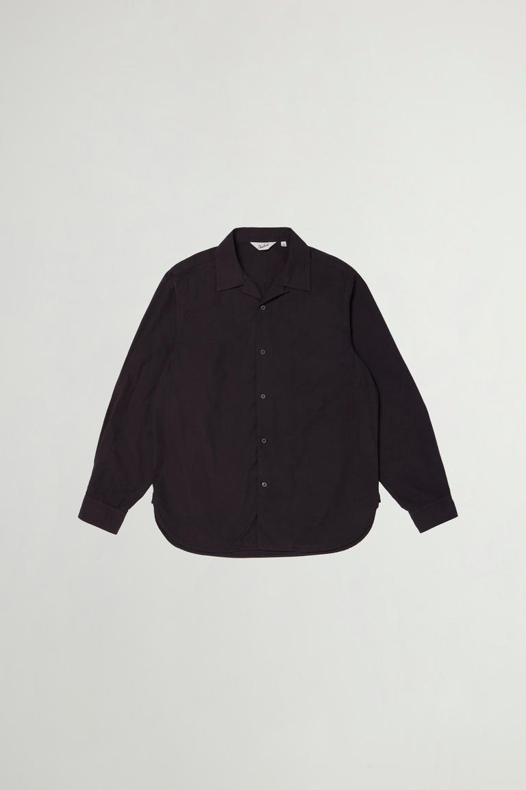 Garment-Dyed Country Shirt in Pure Cotton Poplin Gray photo 1 | Woolrich