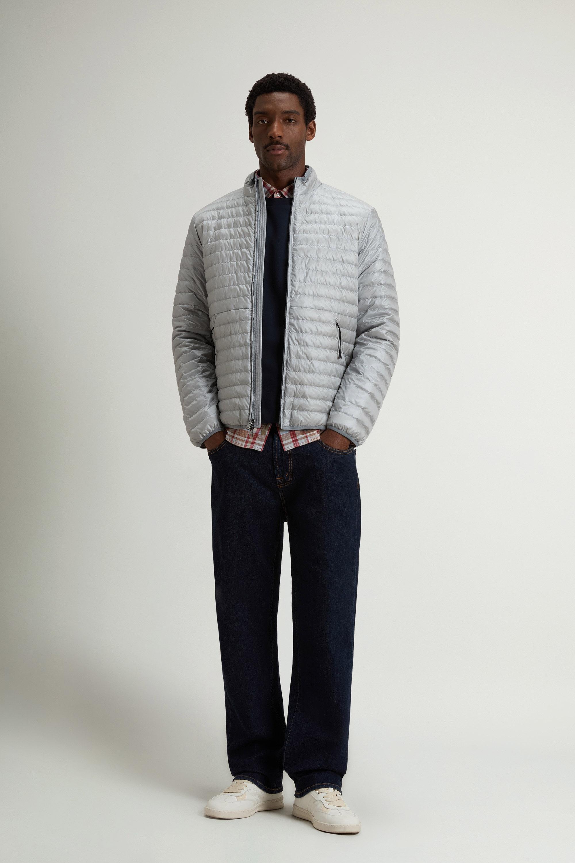 Lightweight Allen Down Jacket in Ripstop Nylon Gray photo 1 | Woolrich