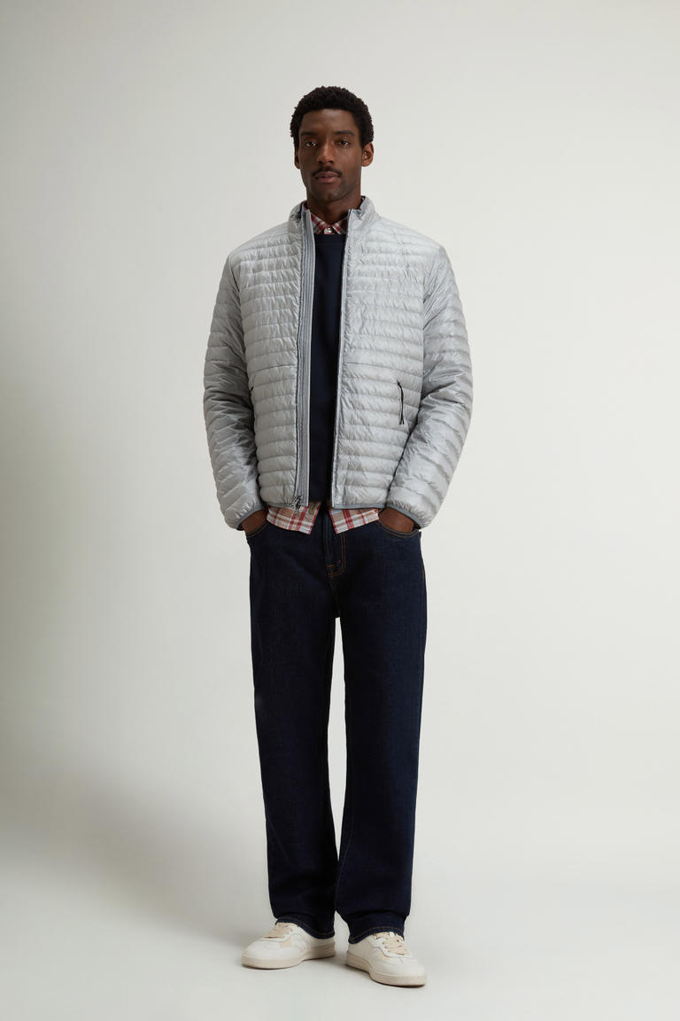 Lightweight Allen Down Jacket in Ripstop Nylon Gray photo 1 | Woolrich