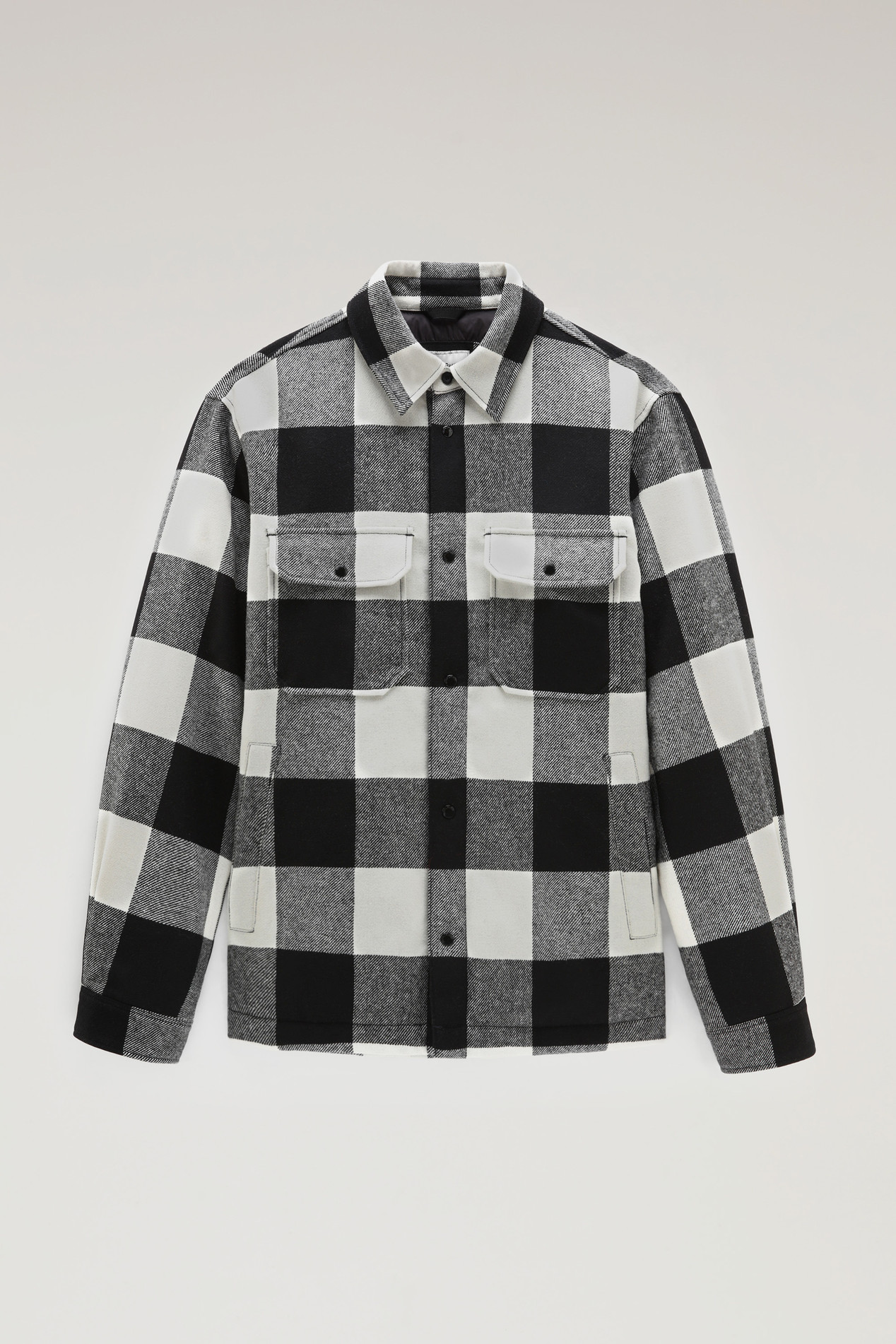 Alaskan Padded Check Overshirt in Recycled Italian Wool Blend Multicolor photo 1 | Woolrich