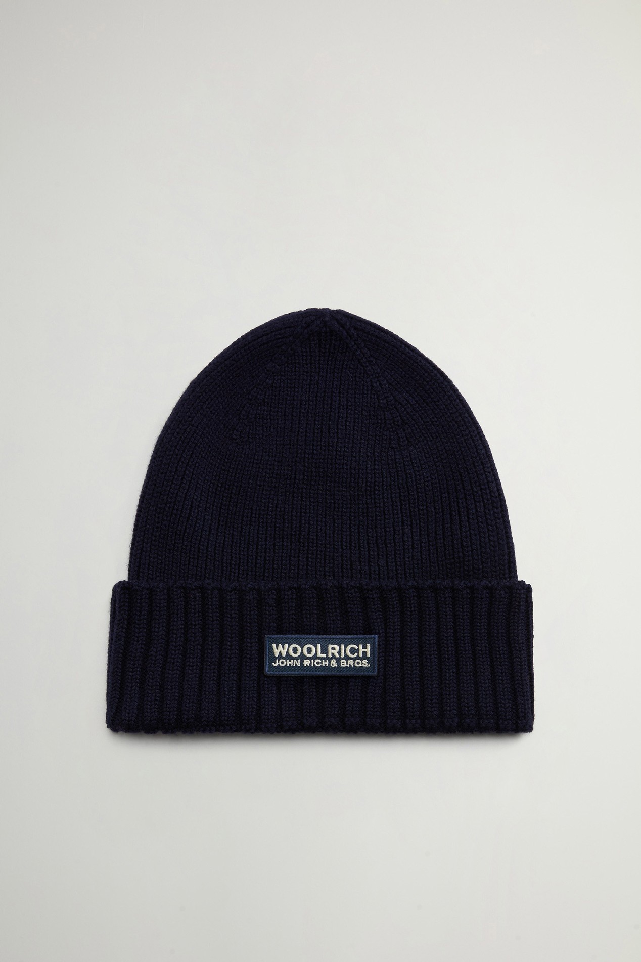 Ribbed Beanie in Pure Merino Virgin Wool Blue photo 2 | Woolrich