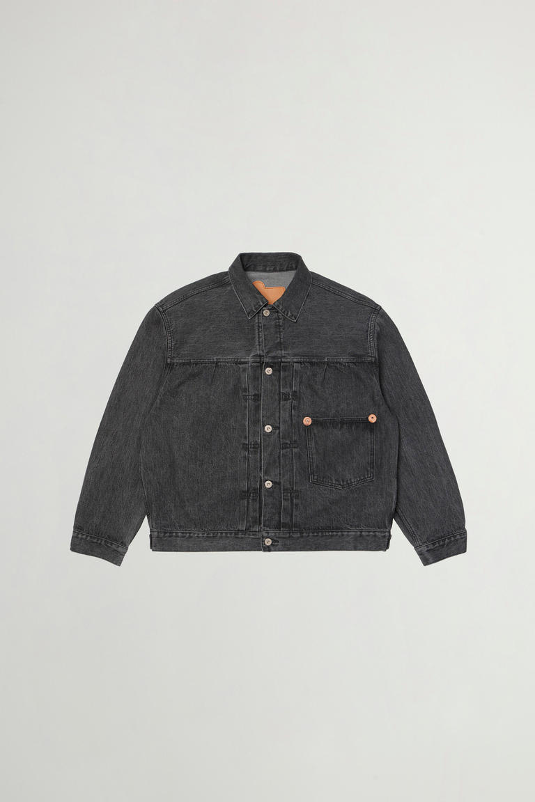 Jacke aus Denim aus reiner Baumwolle Grau photo 1 | Woolrich