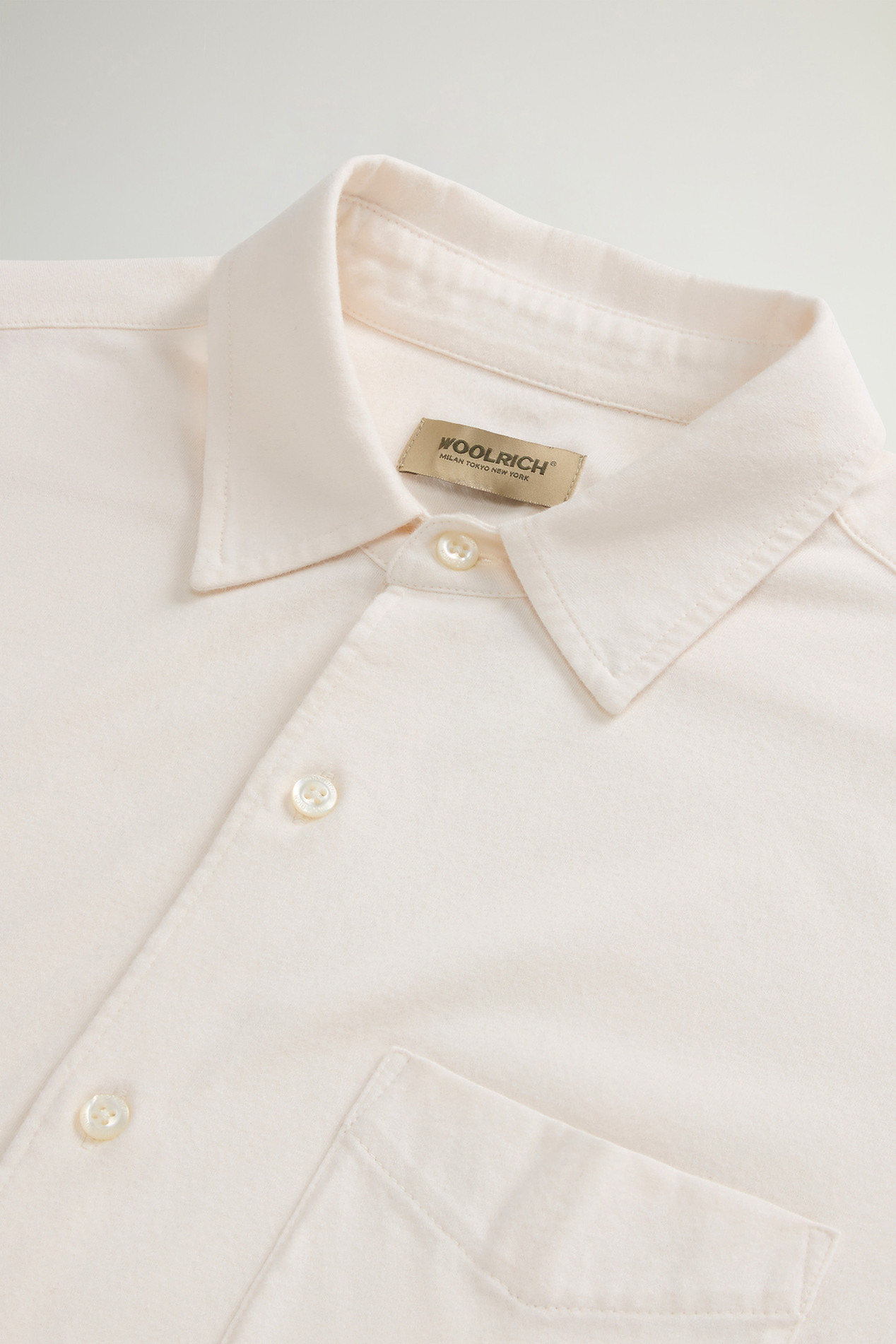Shirt in Pure Cotton Jersey White photo 6 | Woolrich