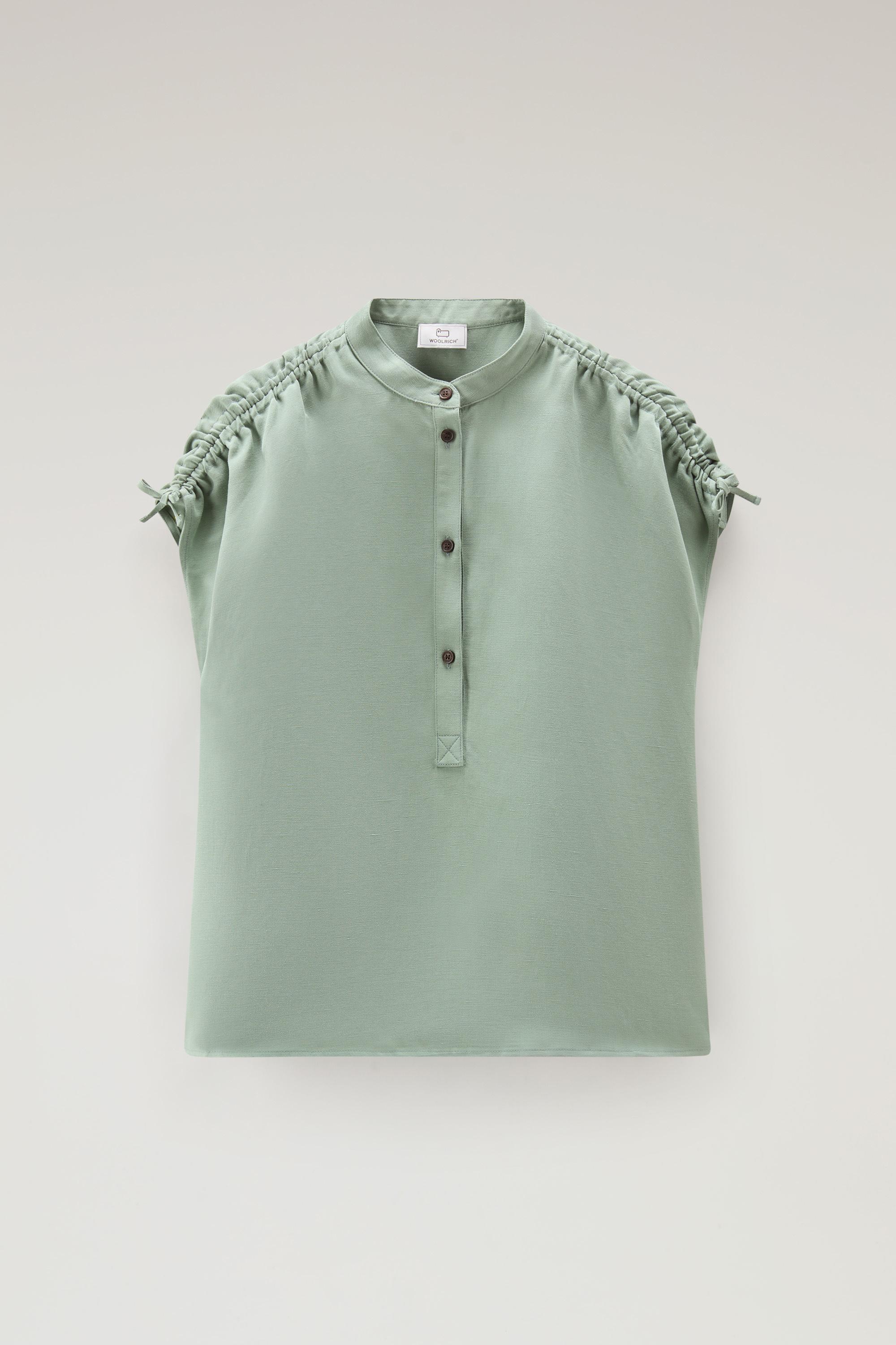 Blouse in Linen Blend Green photo 1 | Woolrich