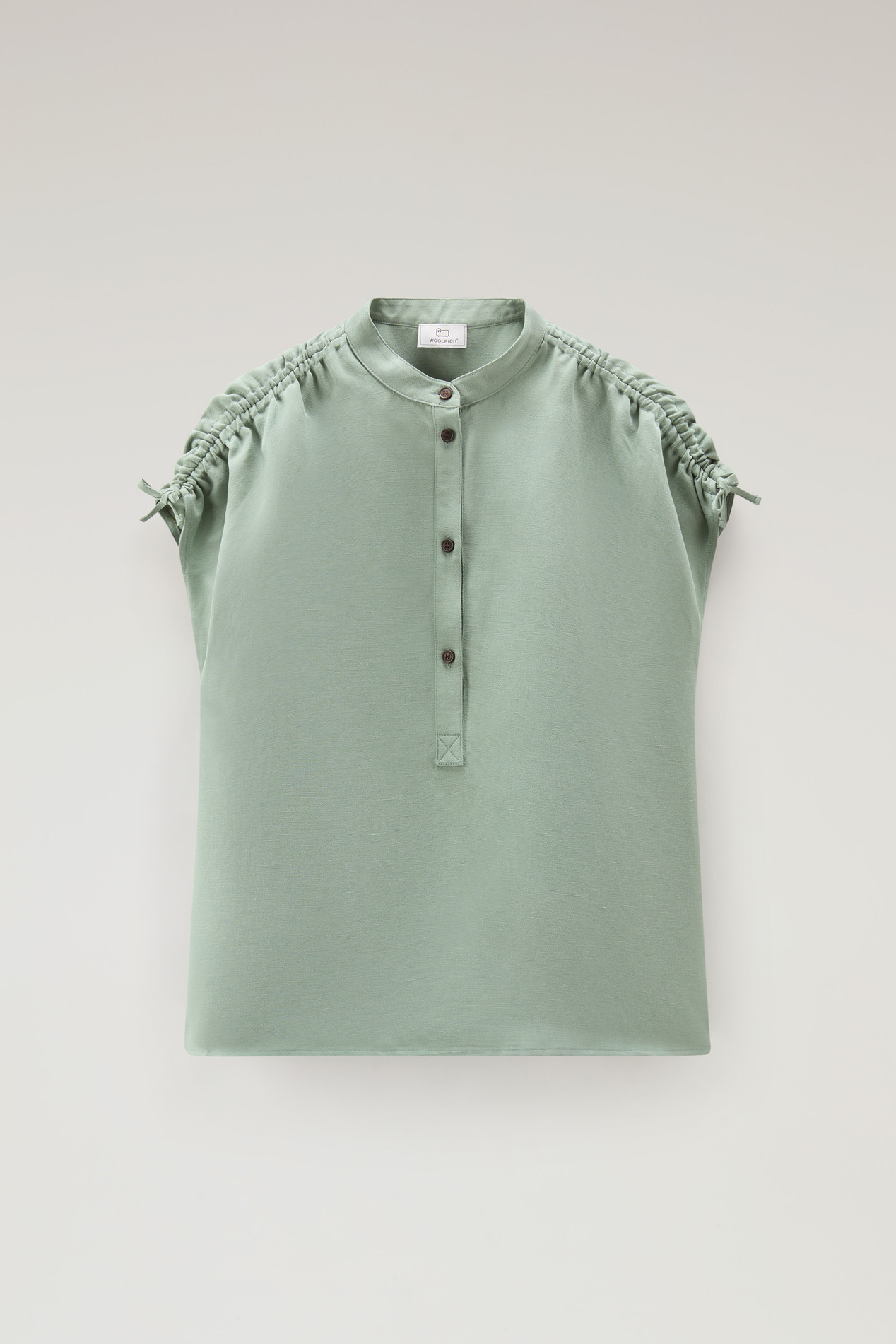Blouse in Linen Blend Green photo 1 | Woolrich