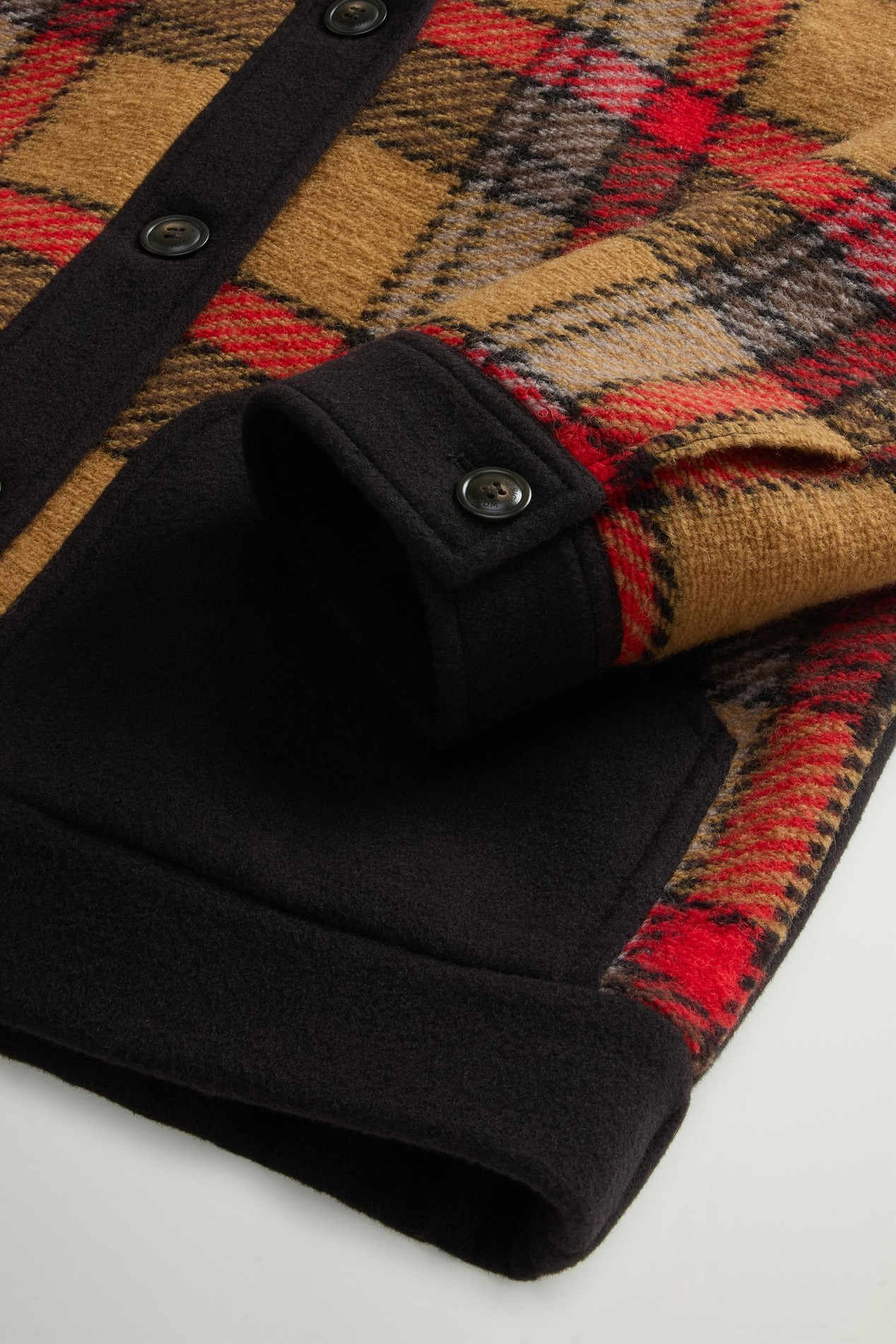 Checked Wool-Blend Gentry Overshirt Red photo 7 | Woolrich