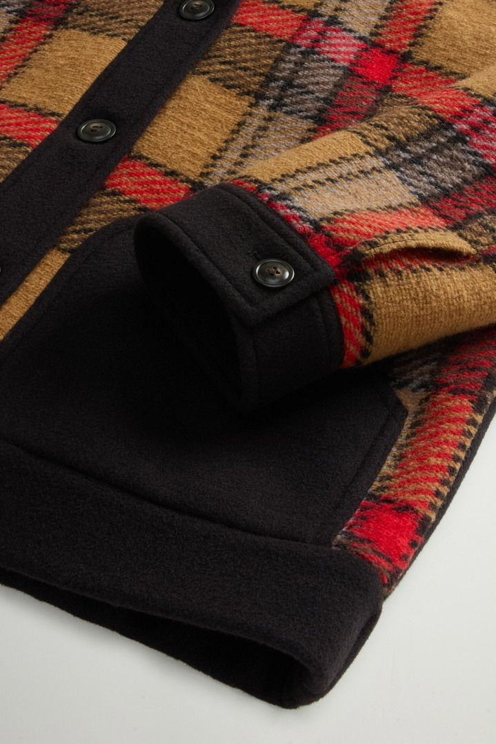 Checked Wool-Blend Gentry Overshirt Red photo 7 | Woolrich